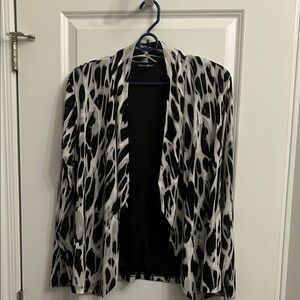 Fashion Bug Black and White Abstract Blazer